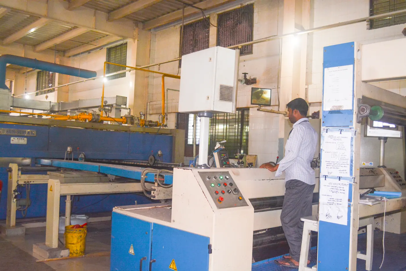 Dyeing machines at M.M. Group